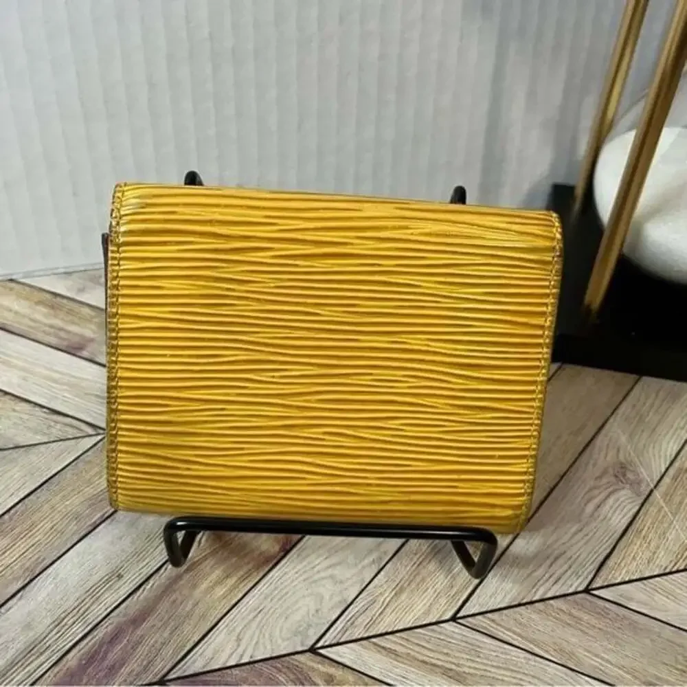 Louis Vuitton Yellow Epi Card/Coin Case
